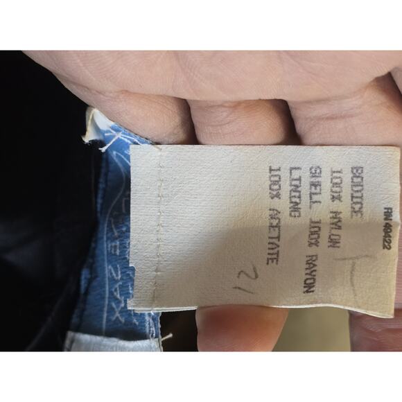 Gunne Sax Jessica Mcclintock dress size 11 black velvet sequins vintage, Glamour - Picture 8 of 8